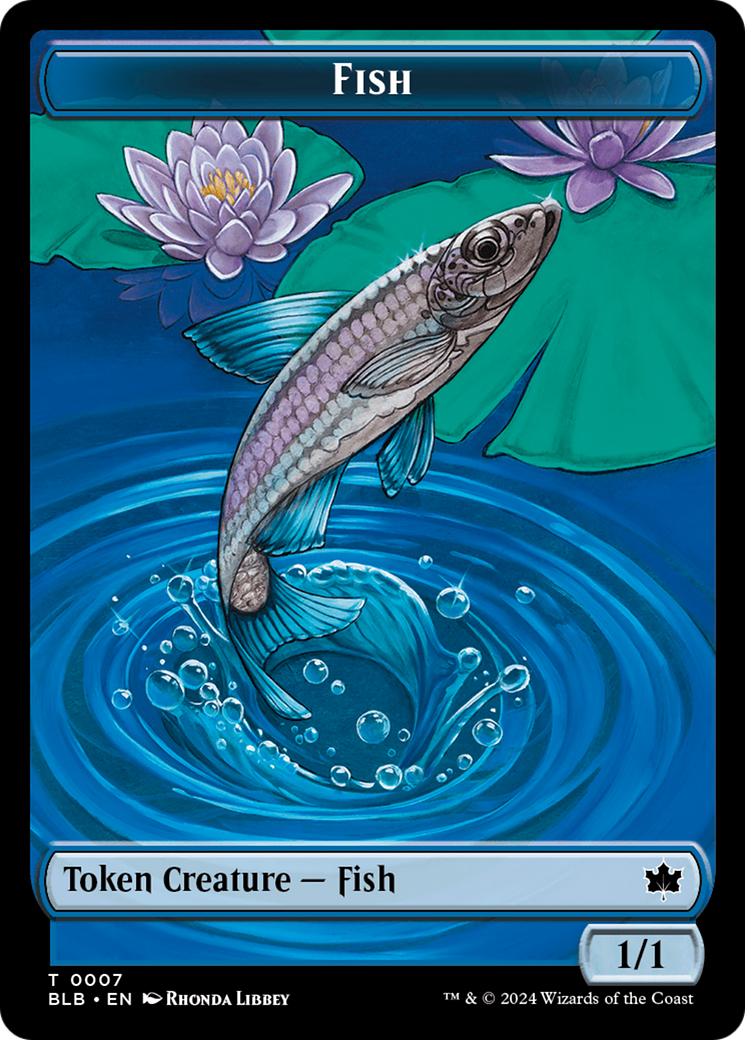 Fish Token [Bloomburrow Tokens] | Gaming Infinity