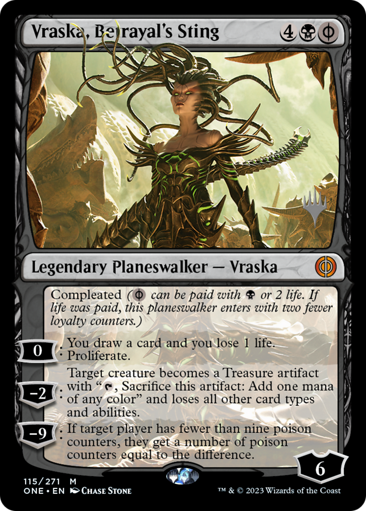 Vraska, Betrayal's Sting (Promo Pack) [Phyrexia: All Will Be One Promos] | Gaming Infinity