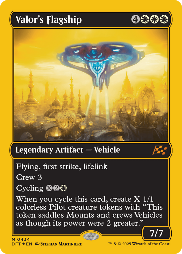 Valor's Flagship (First-Place Foil) [Aetherdrift] | Gaming Infinity