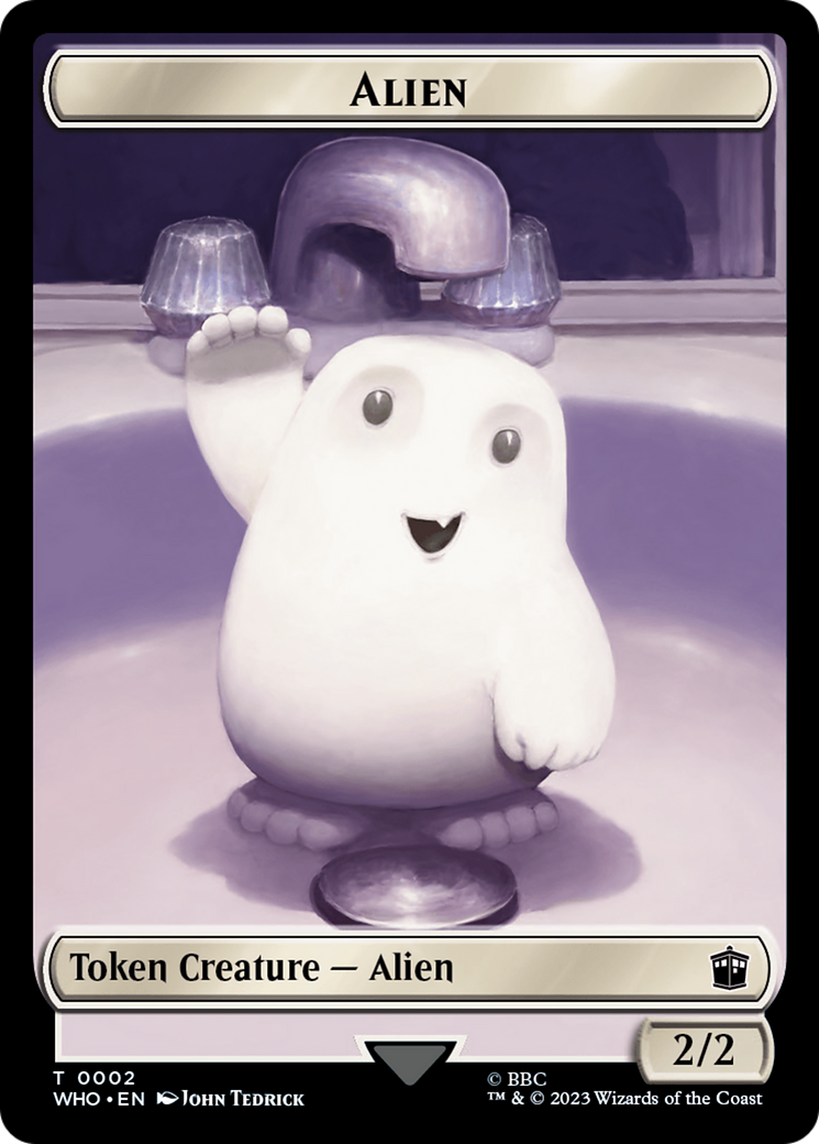 Copy // Alien Double-Sided Token [Doctor Who Tokens] | Gaming Infinity