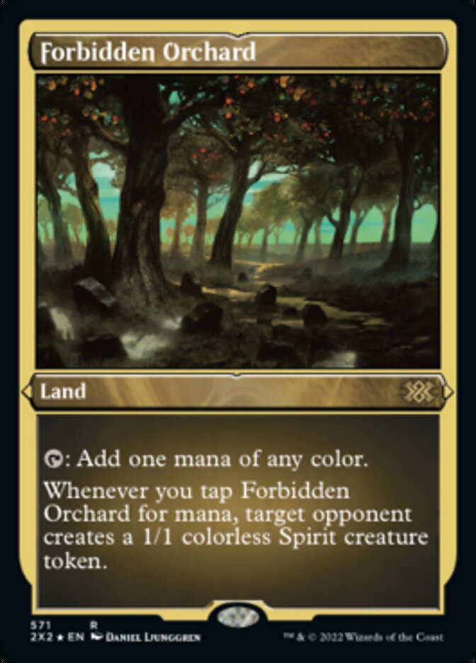 Forbidden Orchard (Foil Etched) [Double Masters 2022] | Gaming Infinity