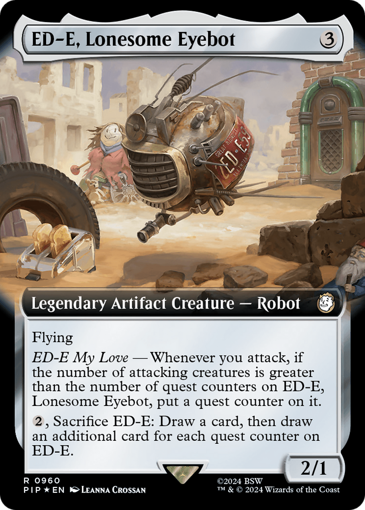 ED-E, Lonesome Eyebot (Extended Art) (Surge Foil) [Fallout] | Gaming Infinity