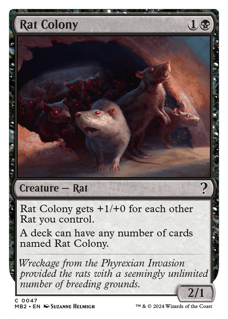 Rat Colony (White Border) [Mystery Booster 2] | Gaming Infinity