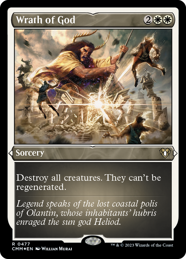 Wrath of God (Foil Etched) [Commander Masters] | Gaming Infinity