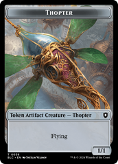 Goblin // Thopter Double-Sided Token [Bloomburrow Commander Tokens] | Gaming Infinity