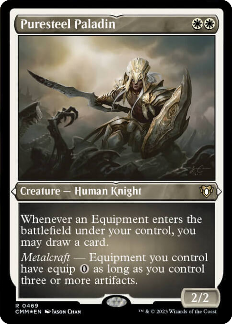 Puresteel Paladin (Foil Etched) [Commander Masters] | Gaming Infinity