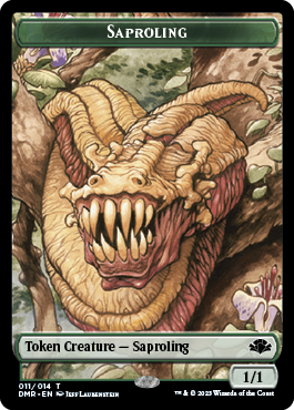 Zombie // Saproling Double-Sided Token [Dominaria Remastered Tokens] | Gaming Infinity