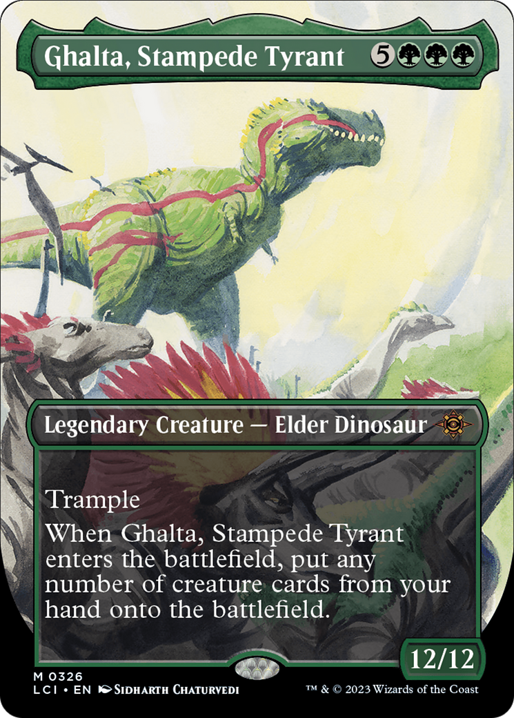 Ghalta, Stampede Tyrant (Borderless) [The Lost Caverns of Ixalan] | Gaming Infinity