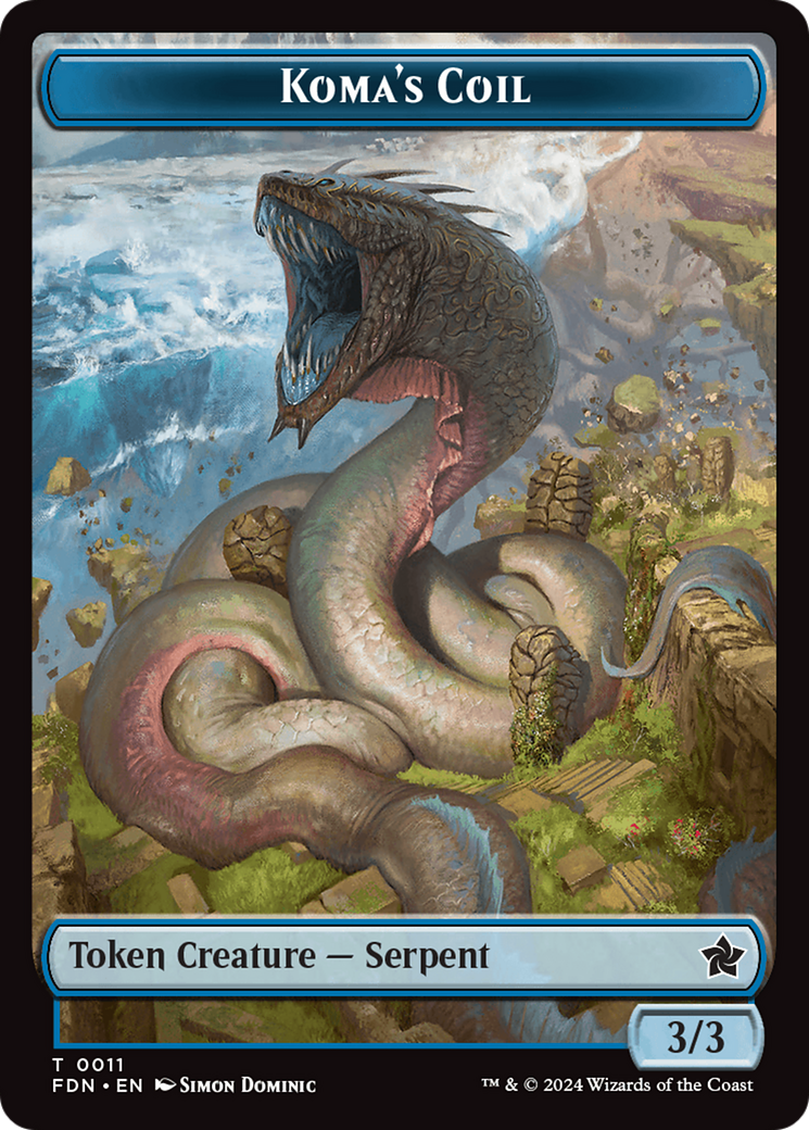 Scion of the Deep // Koma's Coil Doubled-Sided Token [Foundations Tokens] | Gaming Infinity