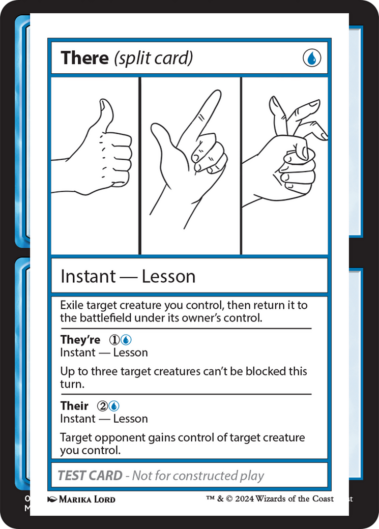 There (Split Card) [Mystery Booster 2 Playtest Cards] | Gaming Infinity