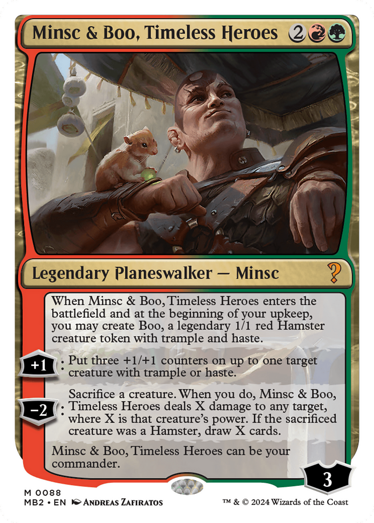 Minsc & Boo, Timeless Heroes (White Border) [Mystery Booster 2] | Gaming Infinity