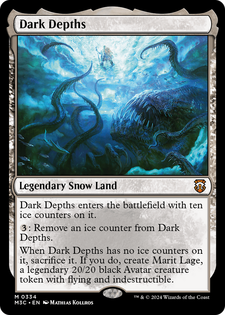 Dark Depths (Ripple Foil) [Modern Horizons 3 Commander] | Gaming Infinity