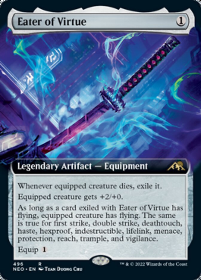 Eater of Virtue (Extended Art) [Kamigawa: Neon Dynasty] | Gaming Infinity