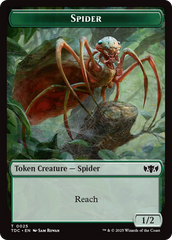 Wall // Spider Double-Sided Token [Tarkir: Dragonstorm Commander Tokens] | Gaming Infinity