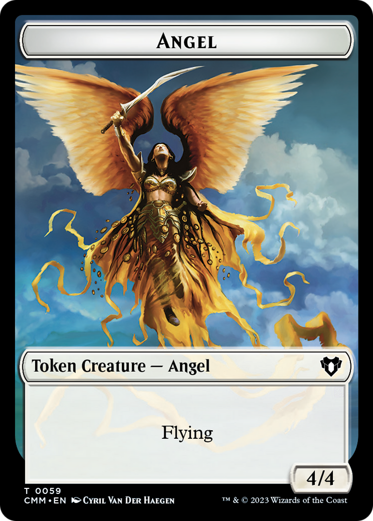 Copy (54) // Angel Double-Sided Token [Commander Masters Tokens] | Gaming Infinity