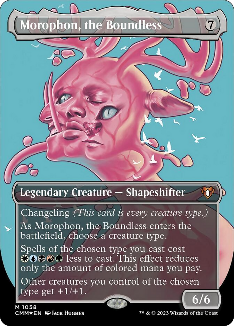 Morophon, the Boundless (Borderless Textured Foil Frame Break) [Commander Masters] | Gaming Infinity