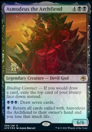 Asmodeus the Archfiend [Dungeons & Dragons: Adventures in the Forgotten Realms Prerelease Promos] | Gaming Infinity