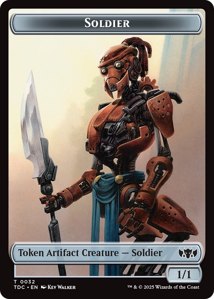 Solider (0032) // Copy Double-Sided Token [Tarkir: Dragonstorm Commander Tokens] | Gaming Infinity
