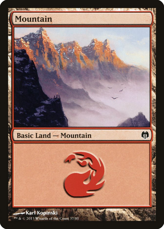 Mountain (37) [Duel Decks: Heroes vs. Monsters] | Gaming Infinity