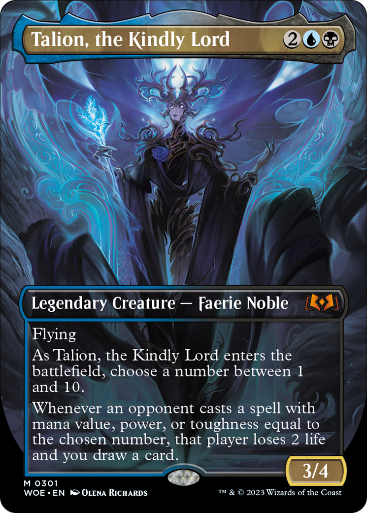 Talion, the Kindly Lord (Borderless Alternate Art) [Wilds of Eldraine] | Gaming Infinity