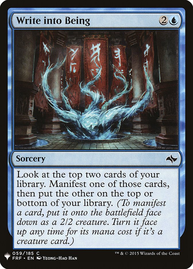 Write into Being [Mystery Booster] | Gaming Infinity