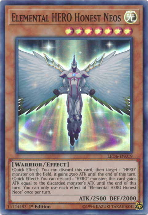 Elemental Hero Honest Neos [LED6-EN019] Super Rare | Gaming Infinity