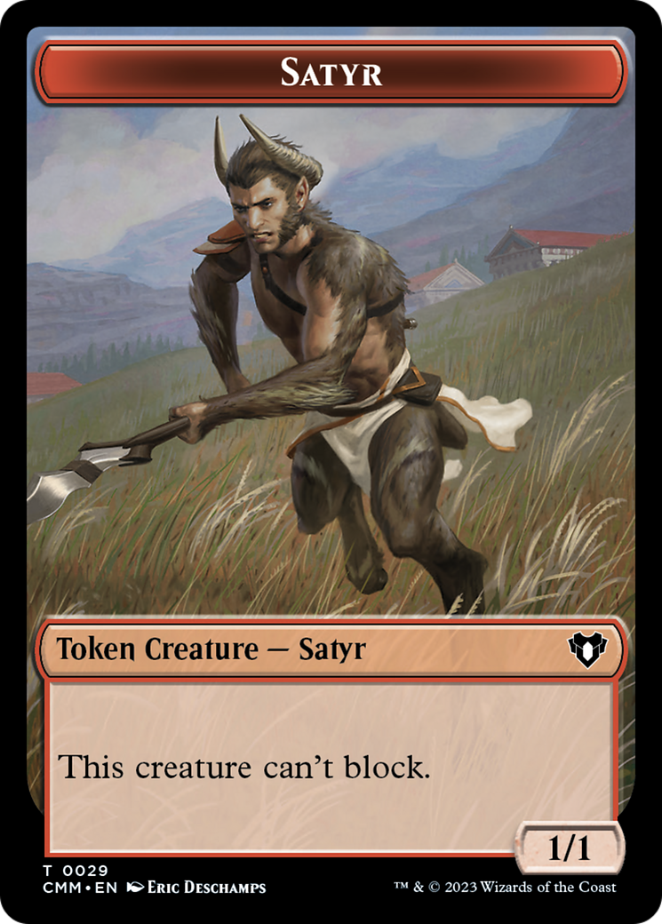 Satyr Token [Commander Masters Tokens] | Gaming Infinity