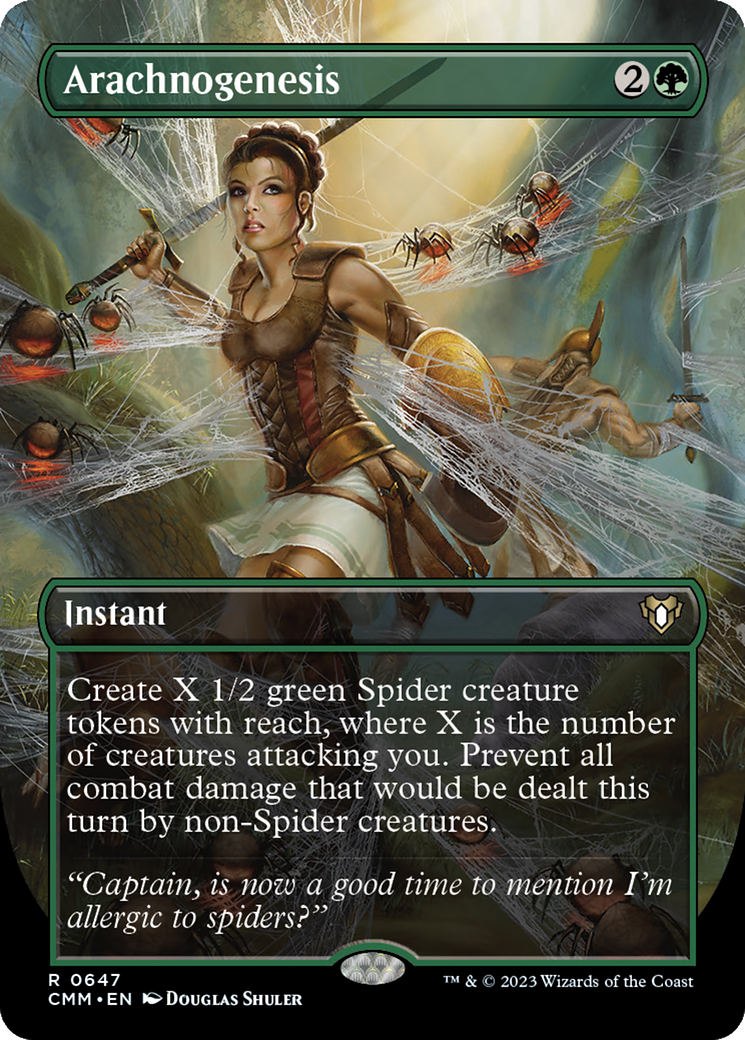 Arachnogenesis (Borderless Alternate Art) [Commander Masters] | Gaming Infinity