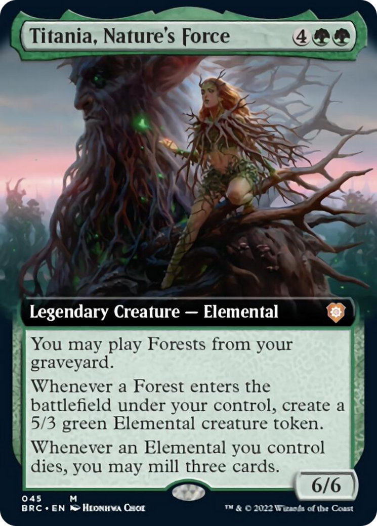 Titania, Nature's Force (Extended Art) [The Brothers' War Commander] | Gaming Infinity