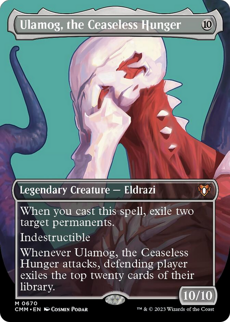 Ulamog, the Ceaseless Hunger (Borderless Profile) [Commander Masters] | Gaming Infinity