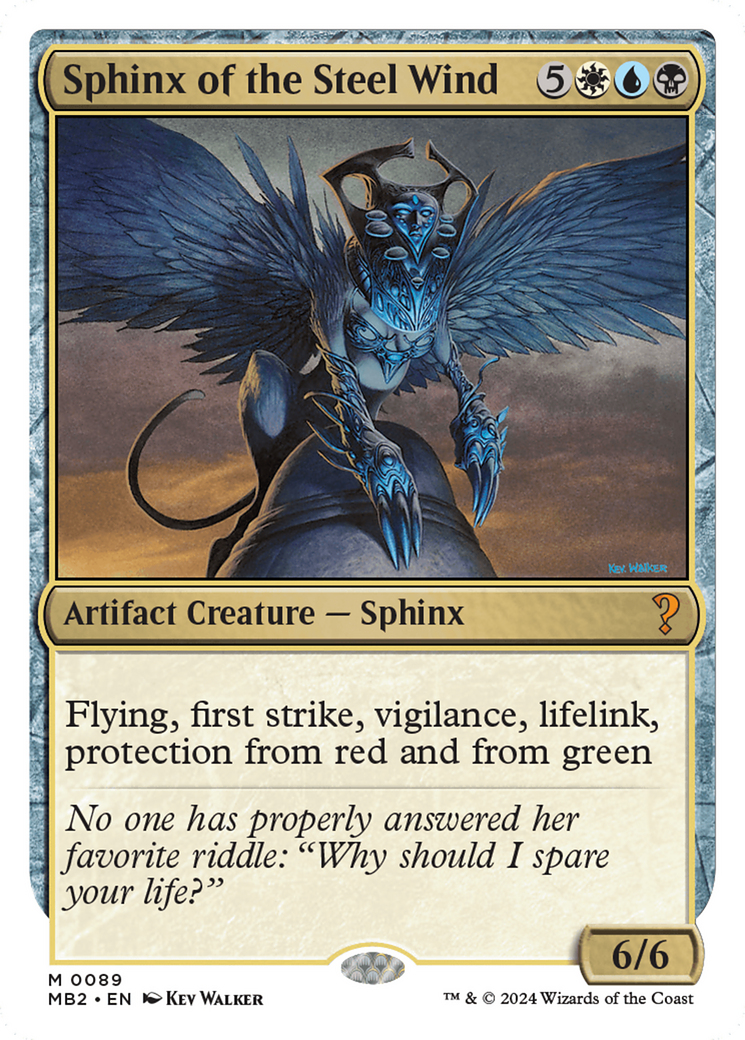 Sphinx of the Steel Wind (White Border) [Mystery Booster 2] | Gaming Infinity