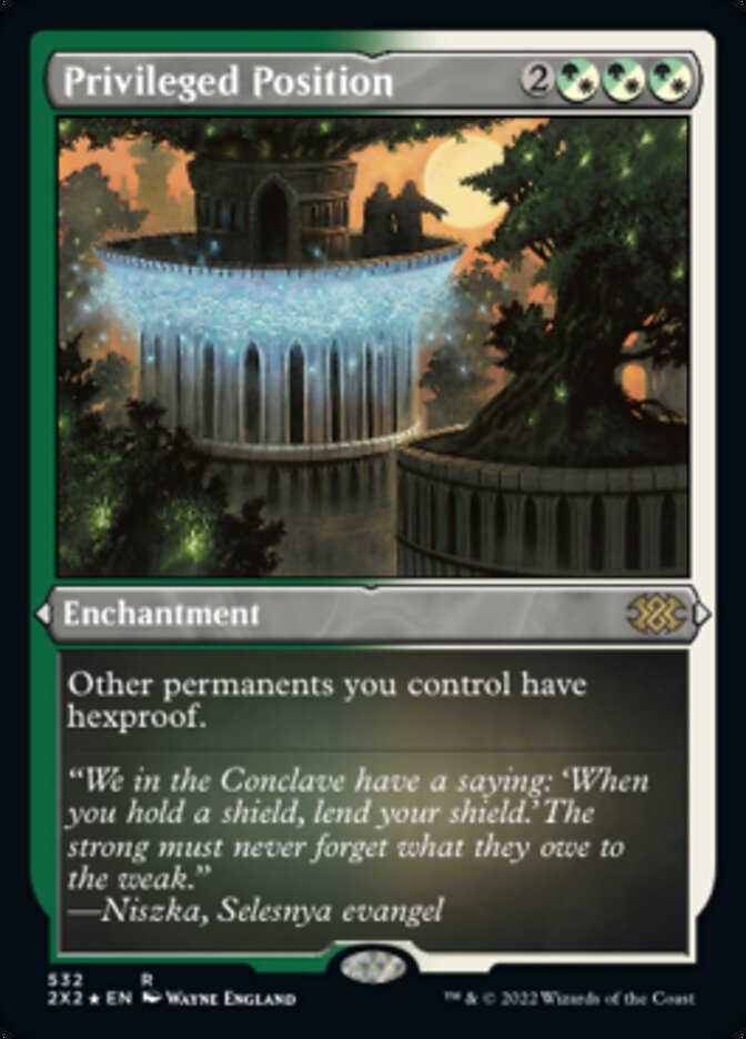 Privileged Position (Foil Etched) [Double Masters 2022] | Gaming Infinity