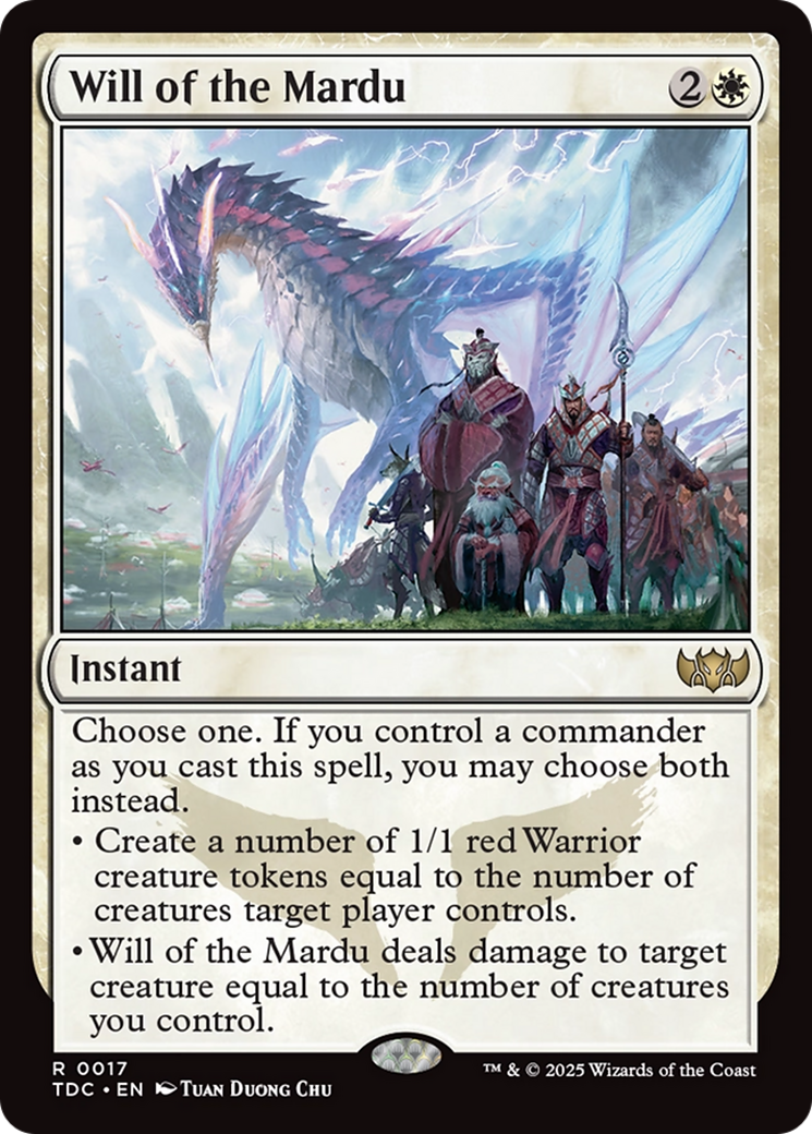 Will of the Mardu [Tarkir: Dragonstorm Commander] | Gaming Infinity