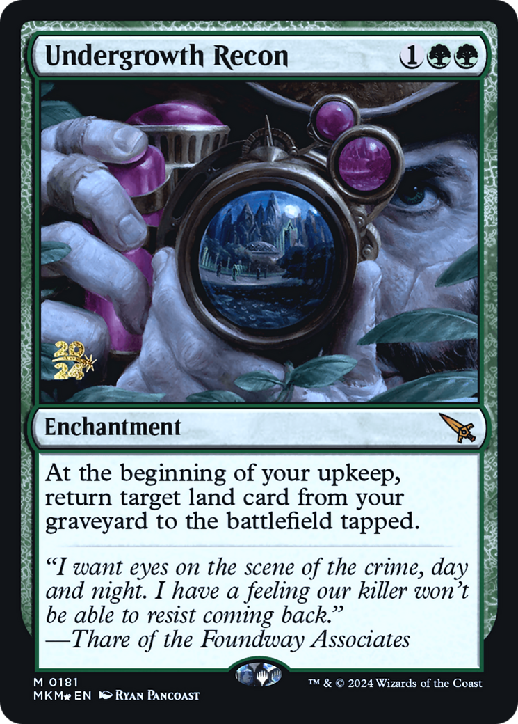 Undergrowth Recon [Murders at Karlov Manor Prerelease Promos] | Gaming Infinity