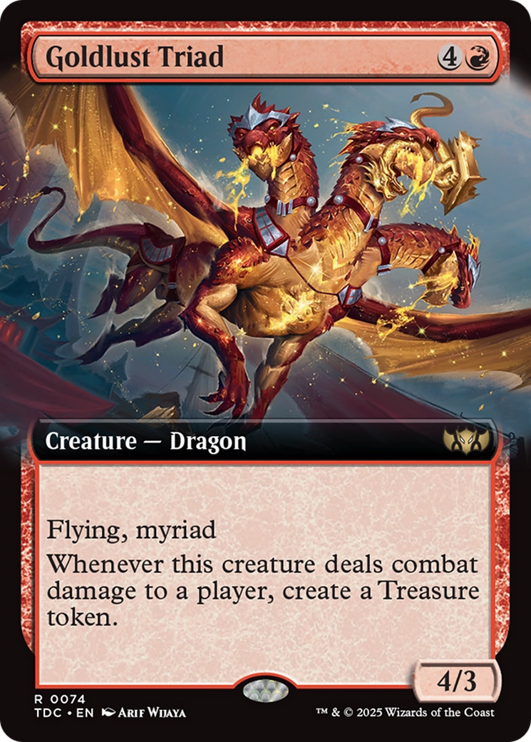 Goldlust Triad (Extended Art) [Tarkir: Dragonstorm Commander] | Gaming Infinity
