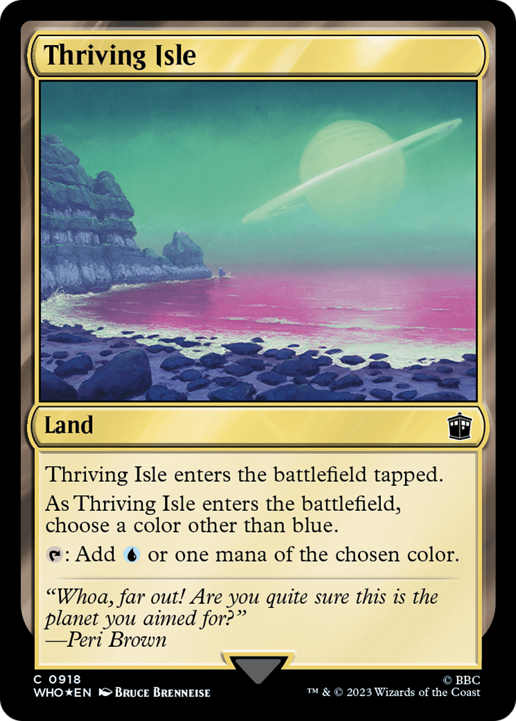 Thriving Isle (Surge Foil) [Doctor Who] | Gaming Infinity