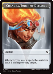 Chandra, Chill of Compliance // Chandra, Torch of Defiance Double-Sided Token [Reality Fracture Tokens] | Gaming Infinity