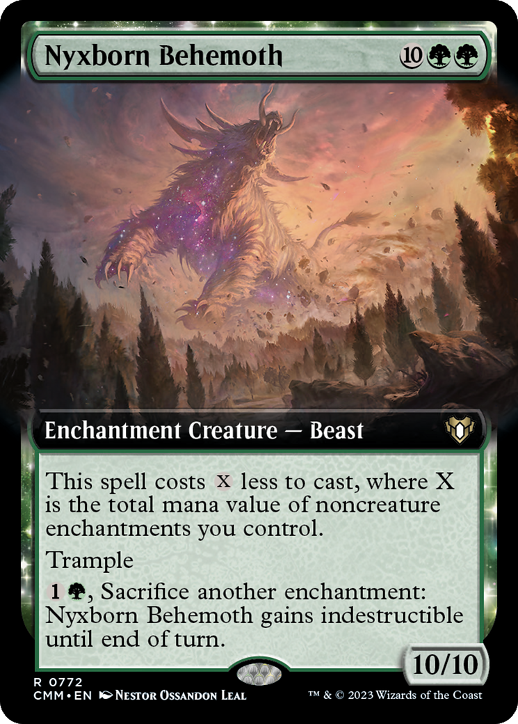 Nyxborn Behemoth (Extended Art) [Commander Masters] | Gaming Infinity