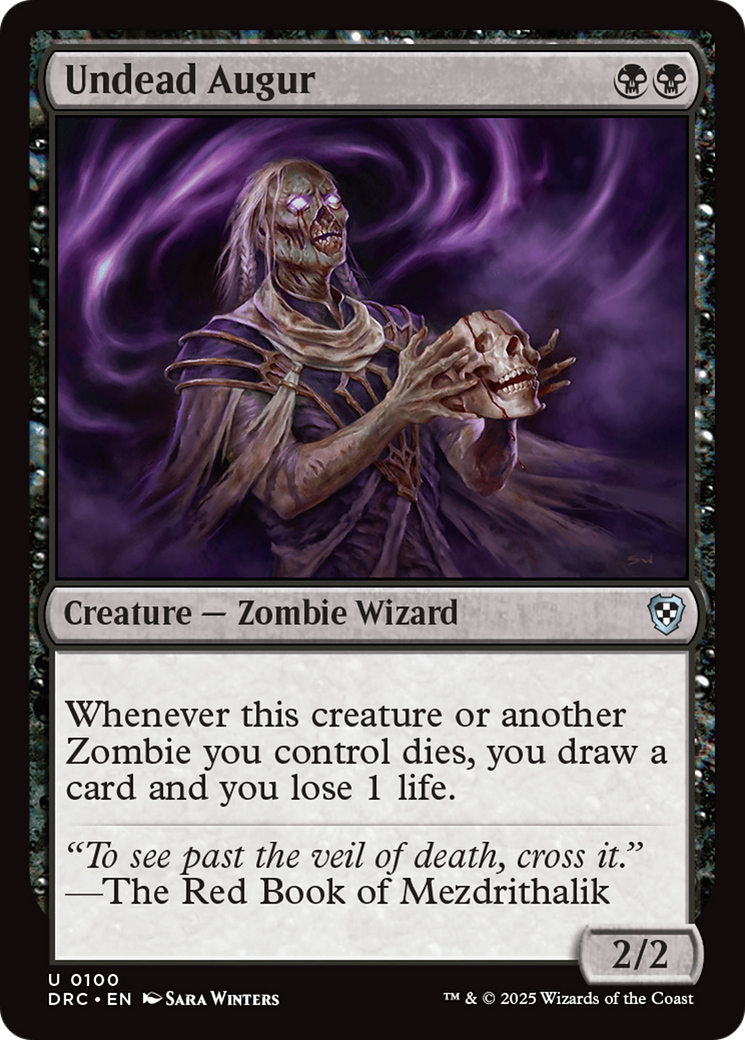 Undead Augur [Aetherdrift Commander] | Gaming Infinity