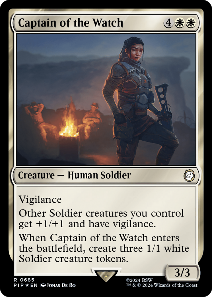 Captain of the Watch (Surge Foil) [Fallout] | Gaming Infinity