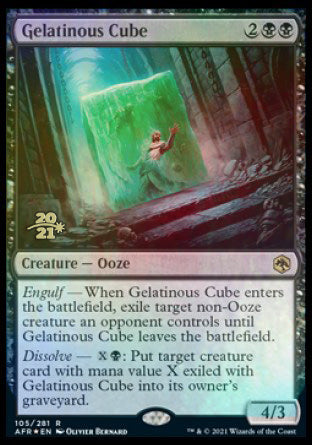 Gelatinous Cube [Dungeons & Dragons: Adventures in the Forgotten Realms Prerelease Promos] | Gaming Infinity