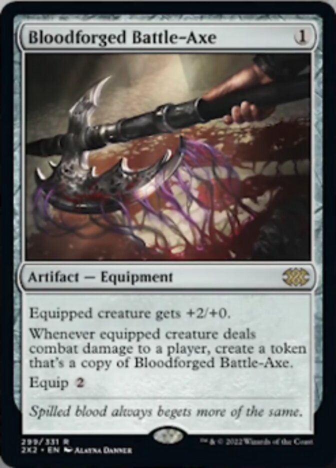Bloodforged Battle-Axe [Double Masters 2022] | Gaming Infinity