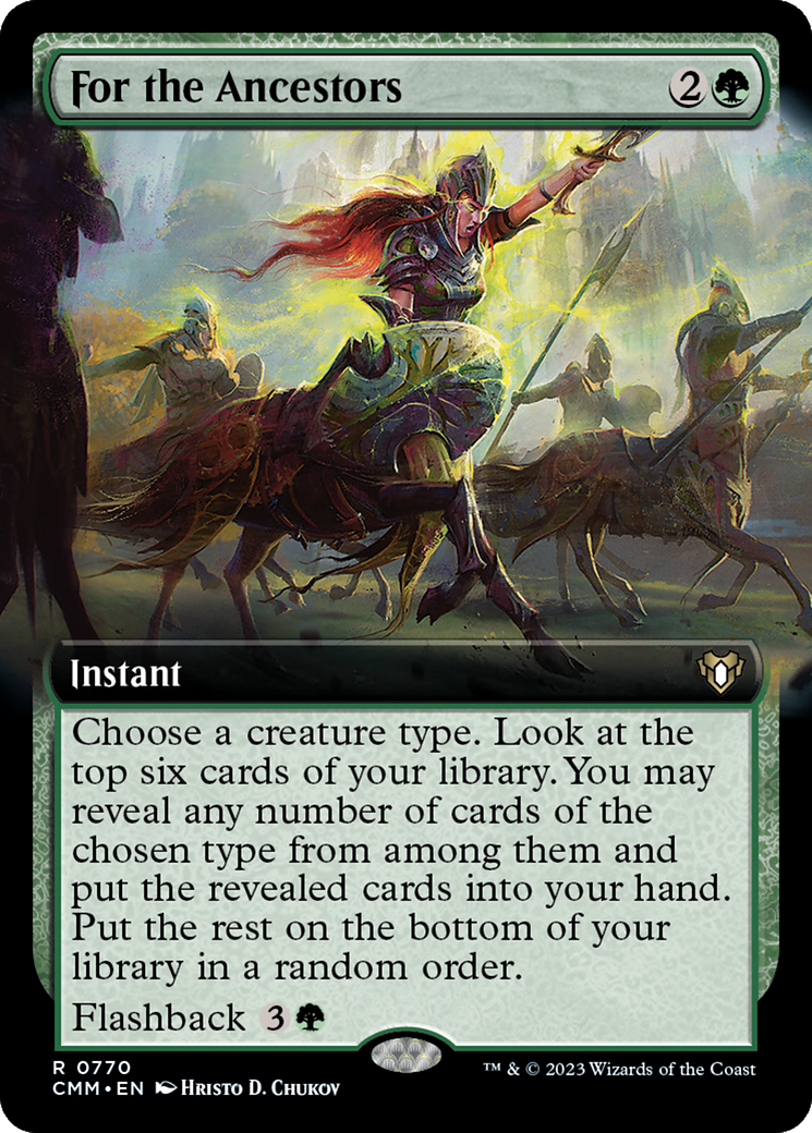 For the Ancestors (Extended Art) [Commander Masters] | Gaming Infinity