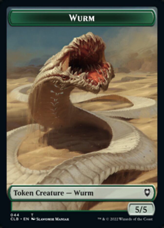 Phyrexian Beast // Wurm Double-Sided Token [Commander Legends: Battle for Baldur's Gate Tokens] | Gaming Infinity