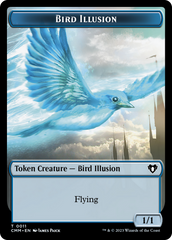 Bird // Bird Illusion Double-Sided Token [Commander Masters Tokens] | Gaming Infinity