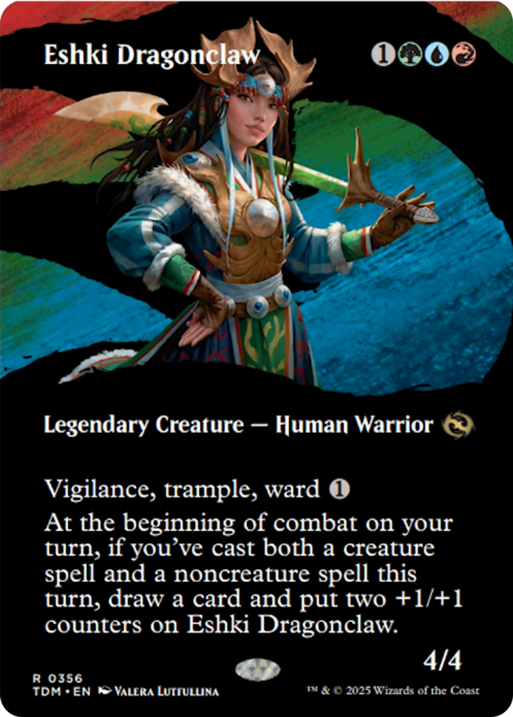 Eshki Dragonclaw (Borderless) [Tarkir: Dragonstorm] | Gaming Infinity