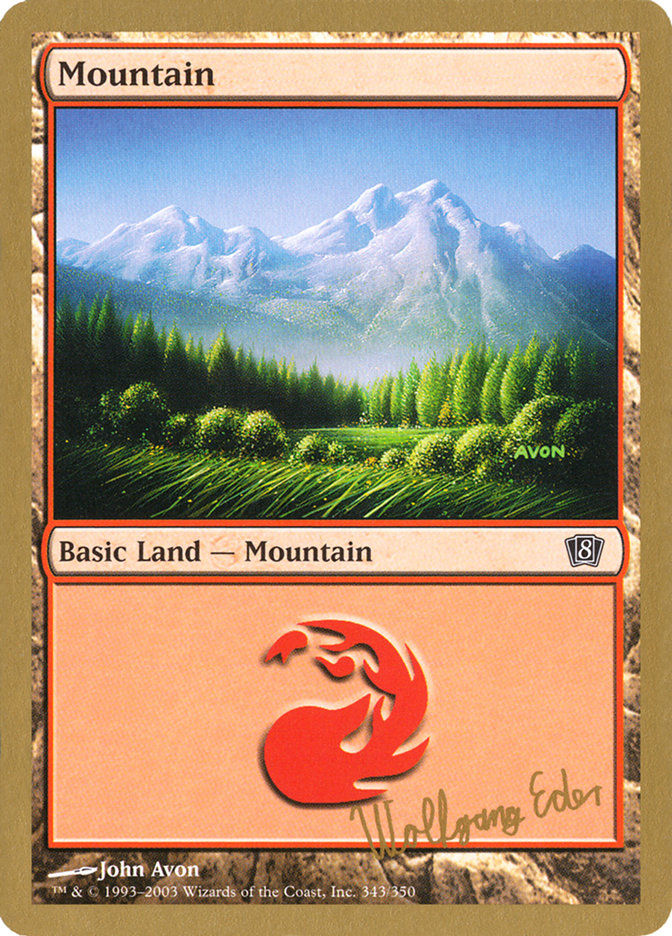 Mountain (we343) (Wolfgang Eder) [World Championship Decks 2003] | Gaming Infinity