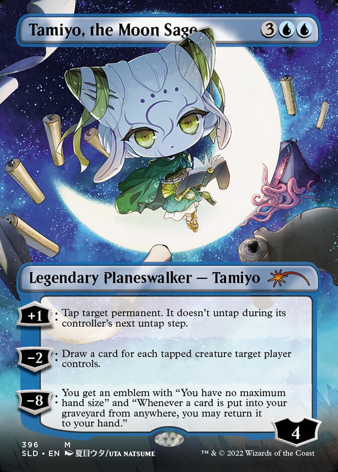 Tamiyo, the Moon Sage (Borderless) [Secret Lair Drop Series] | Gaming Infinity