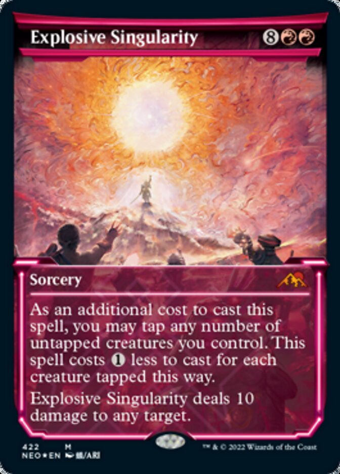 Explosive Singularity (Showcase) (Foil Etched) [Kamigawa: Neon Dynasty] | Gaming Infinity