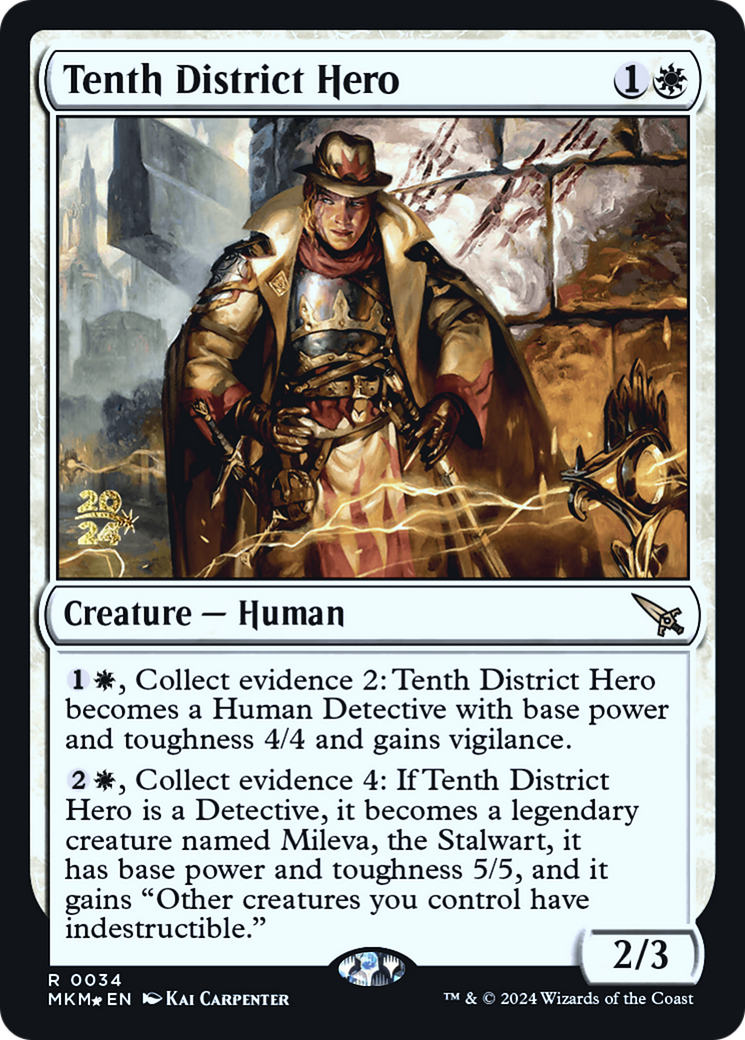 Tenth District Hero [Murders at Karlov Manor Prerelease Promos] | Gaming Infinity